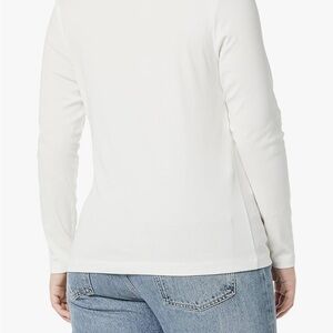 Women's White Long Sleeve Top